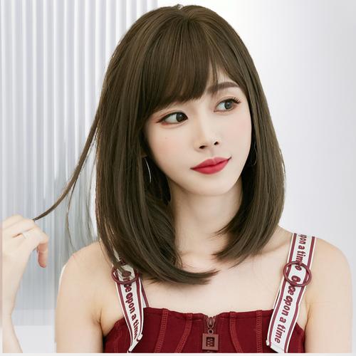 假发中长直发女生